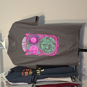 Target graphic tee, psychedelic astrology pattern, size M